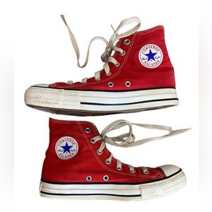 Vintage Red High Top Converse Women’s Size 6